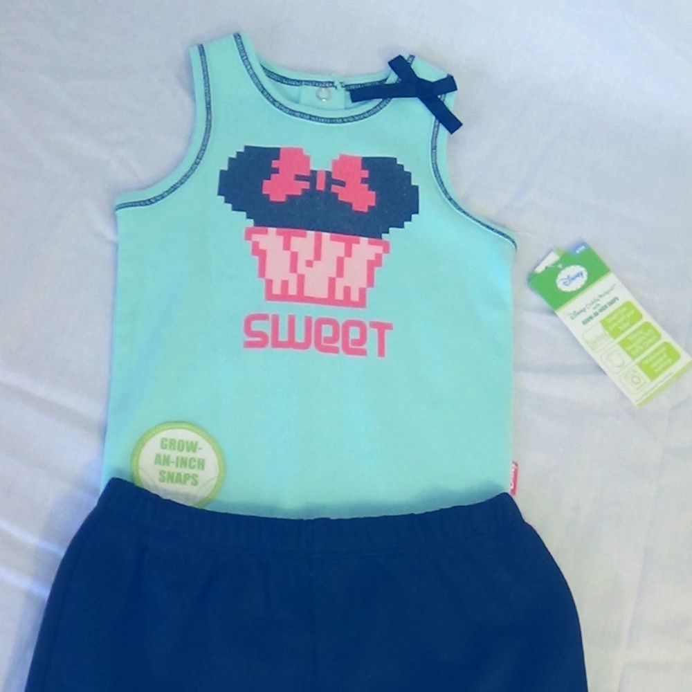 Girls Disney 2 piece cuddly bodysuit